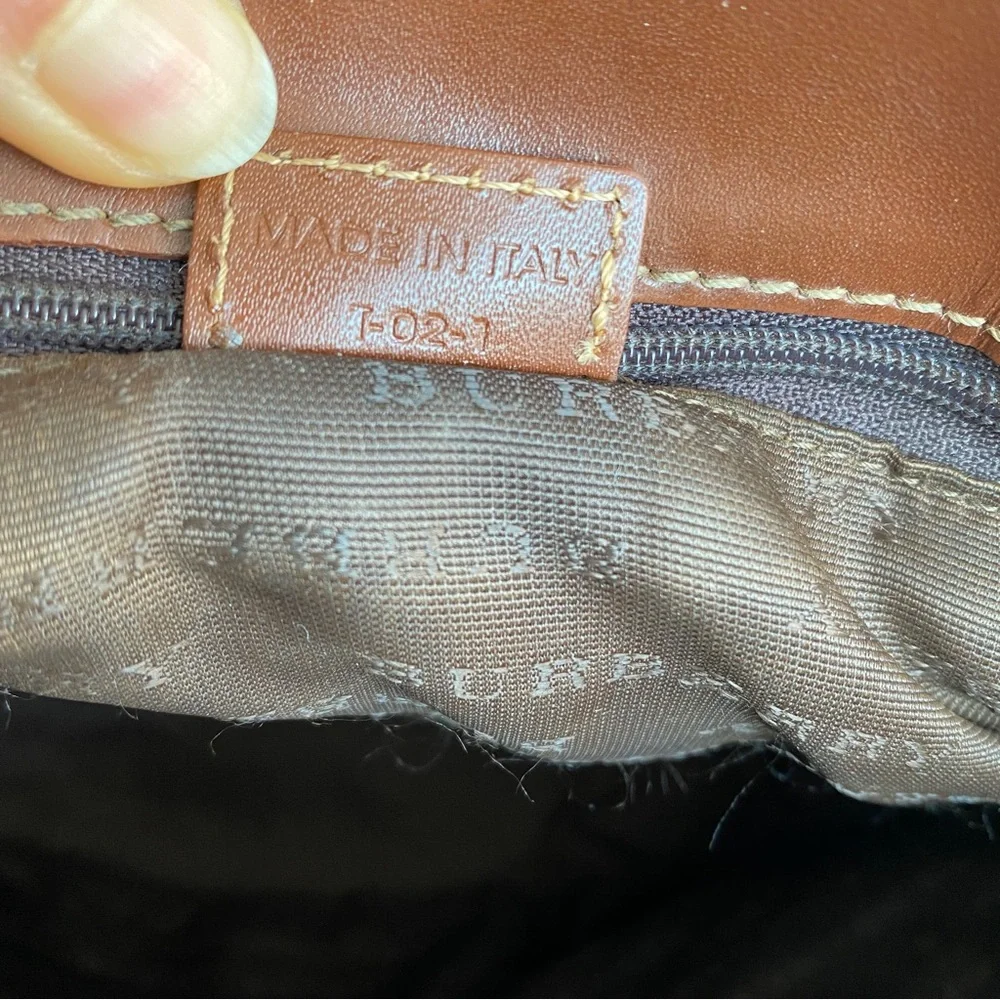Burberry check tote